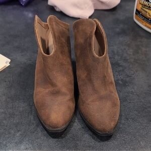Brown Suede Ankle Boots